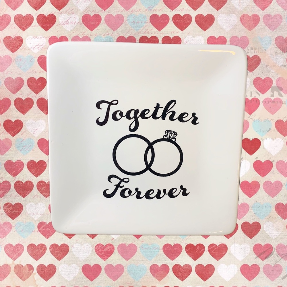 TOGETHER FOREVER TRINKET TRAY NWT - Picture 3 of 4